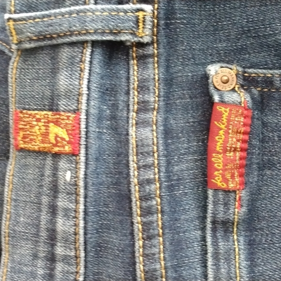 7 For All Mankind Skinny Crop & Roll Jeans - Picture 10 of 14